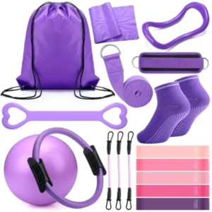 18 Pcs Pilates Accessories with Bag