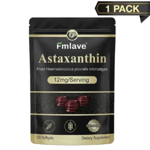 Astaxanthin 12mg, Premium Microalgae Softgels