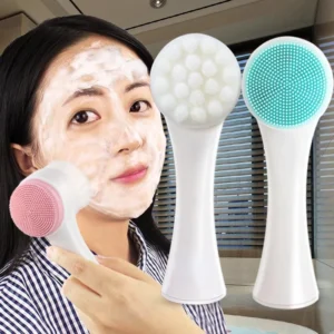 Double Sided Silica Facial Cleansing Brush